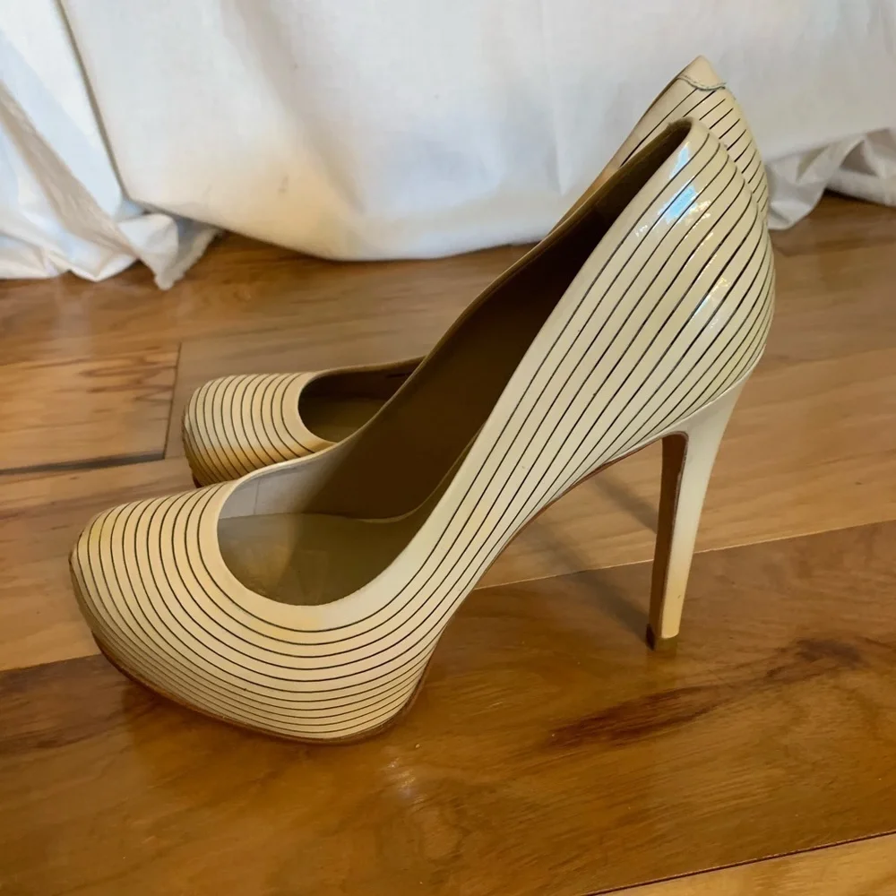 Pour la victoire Irina  patent striped pumps 8